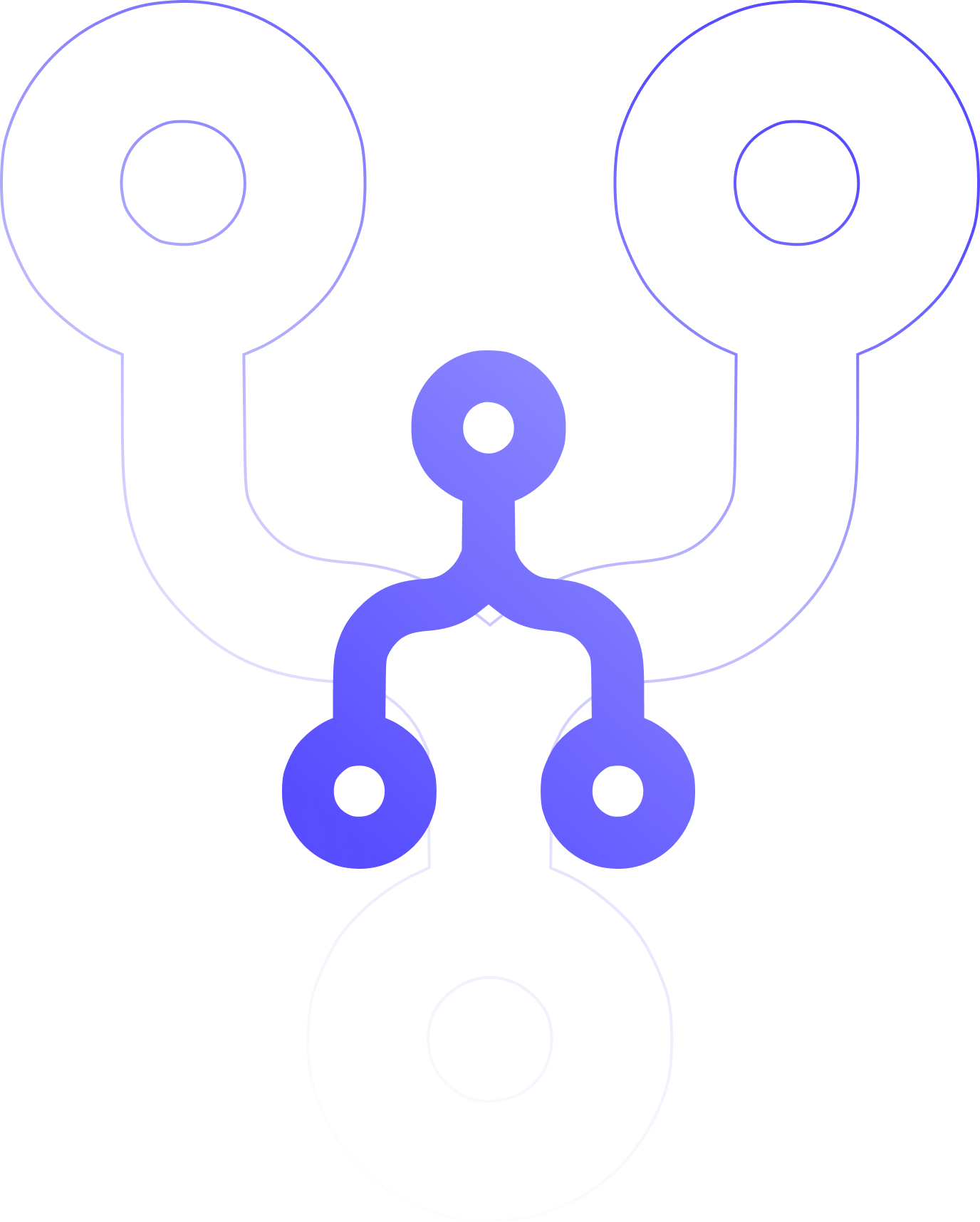 Ilustração de múltiplos fluxos de trabalho